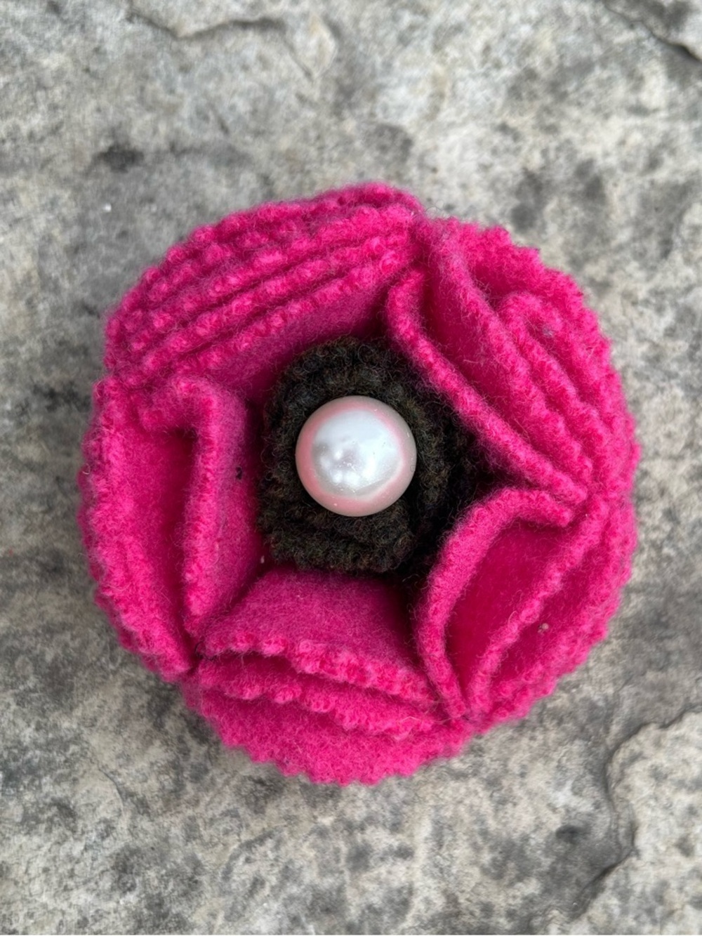 Vintage Cashmere Floral Brooch